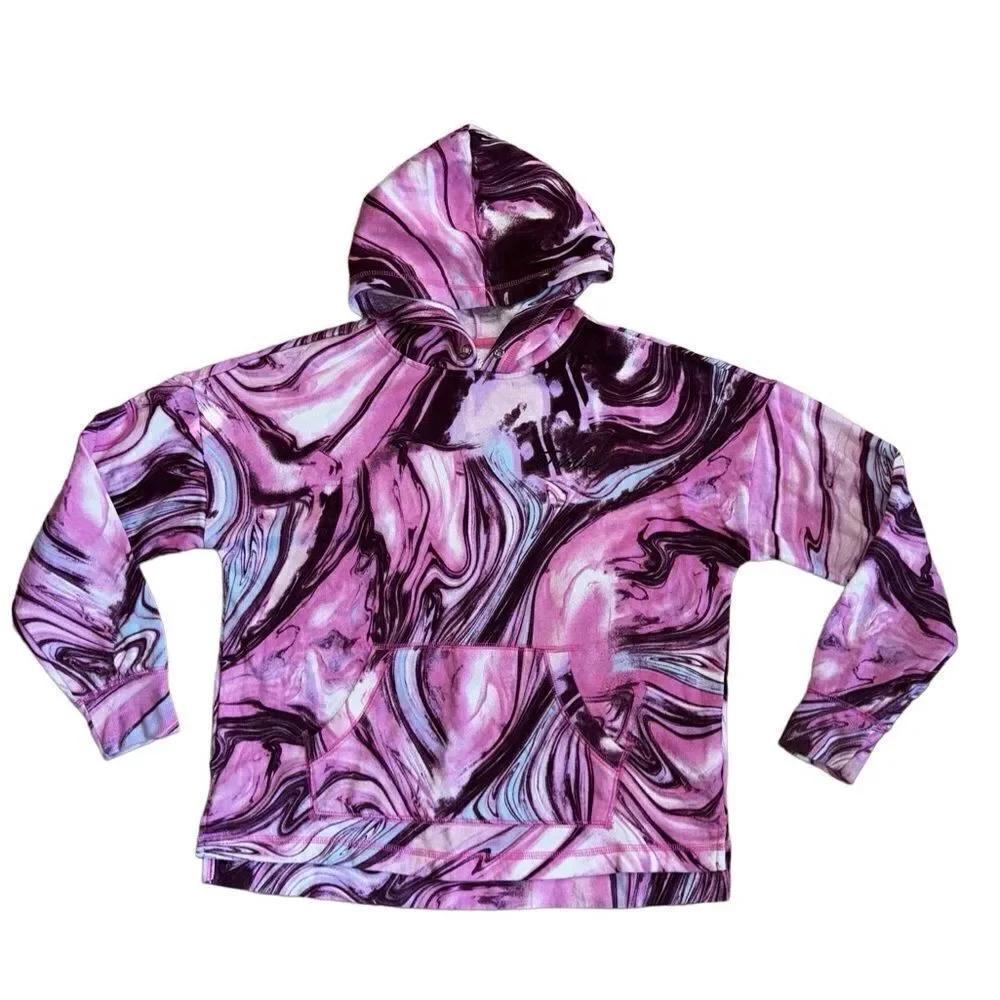 Justice Girls Marbled Sweatshirt Size Large (12-14)